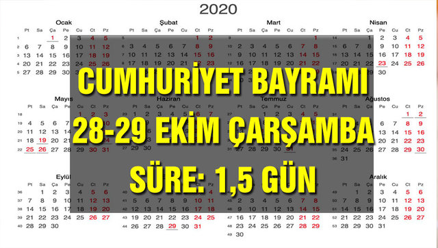 Ramazan ve Kurban Bayramı tarihi 2020