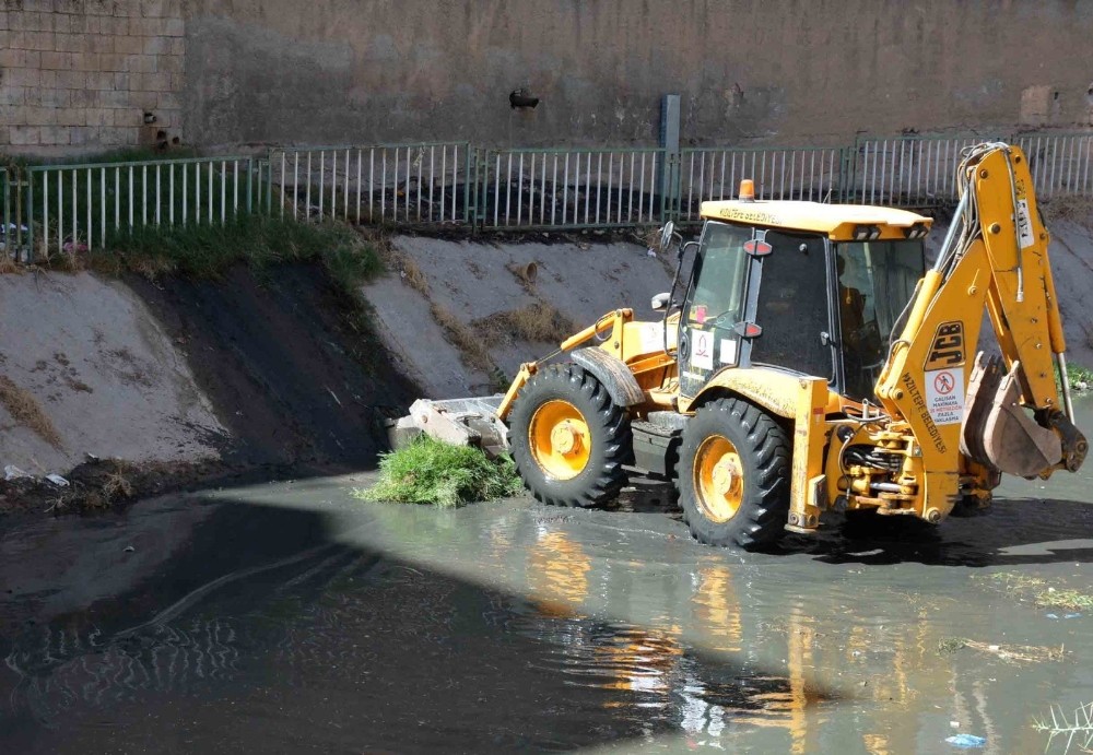 Çöp yatağına dönen Zergan Deresi temizleniyor