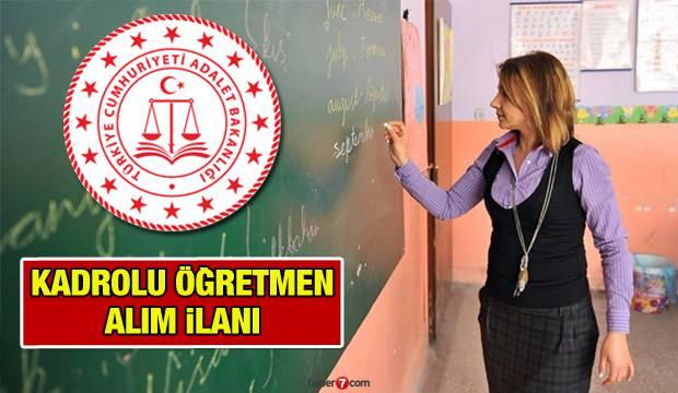 Kadrolu öğretmen alım ilanı yayınlandı! Adalet Bakanlığı Öğretmen alımı başvuru şartları neler?