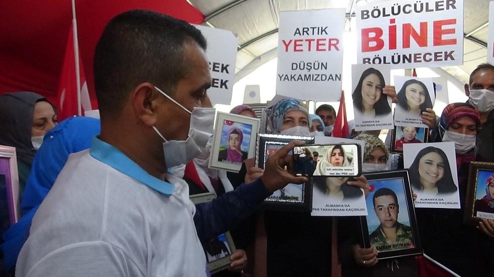 Evlat nöbetindeki ailelerden Almanya’da eylem yapan Maide Türemiş’e destek