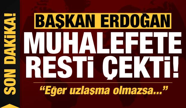 Son dakika: Başkan Erdoğan’dan muhalefete ‘yeni anayasa’ resti: Eğer uzlaşma olmazsa…