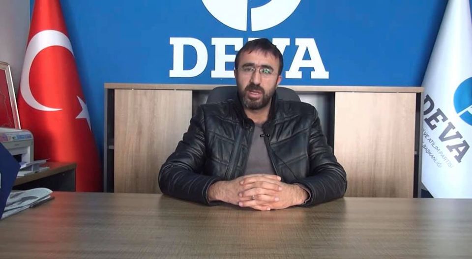 DEVA Partisi Kızıltepe İlçe Başkanı istifa etti