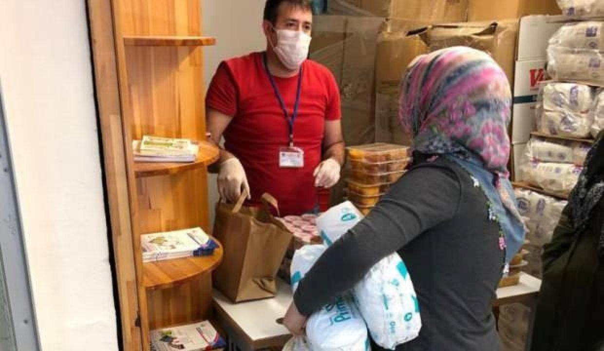 Destek Market ihtiyaç sahiplerinin yüzünü güldürüyor