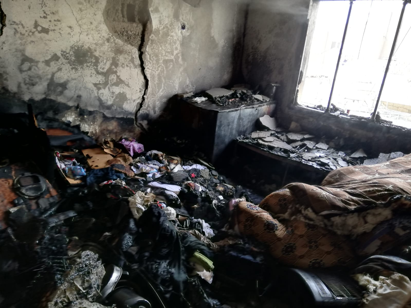 Mardin’de yangında ev kullanılmaz hale geldi