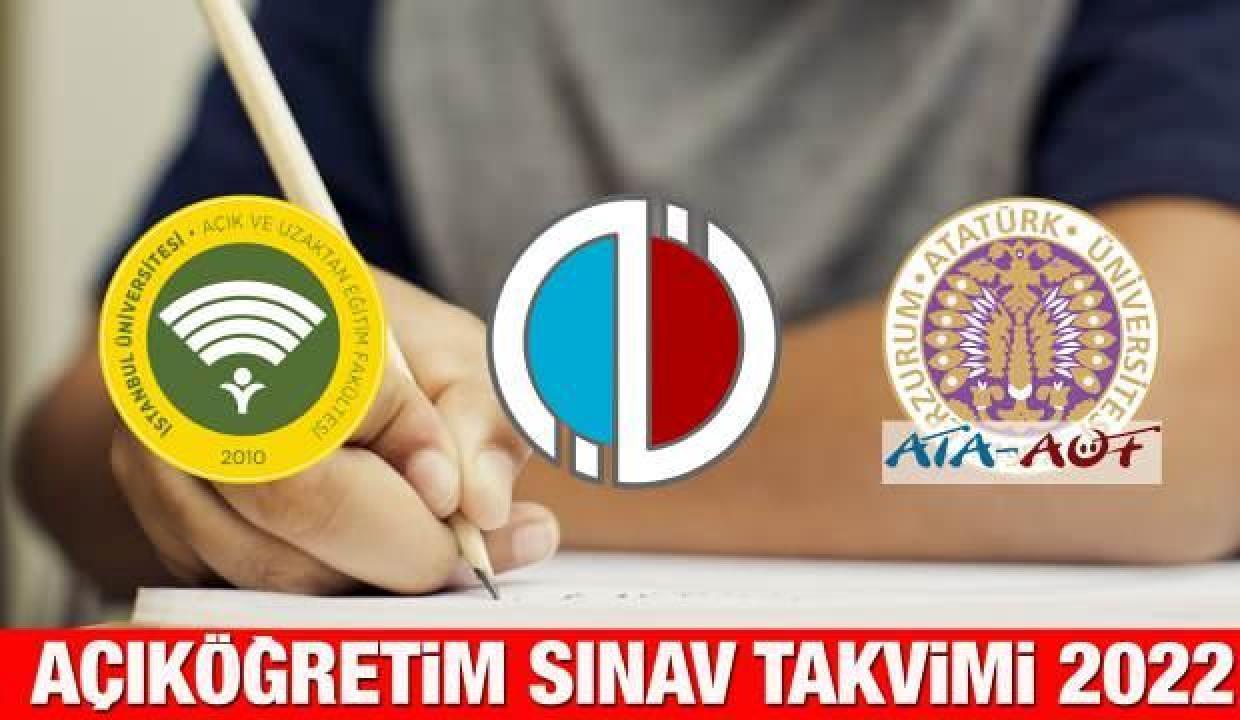 Açıköğretim telafi sınavları ne zaman yapılacak? AÖF, ATA AÖF ve AUZEF sınav takvimi!