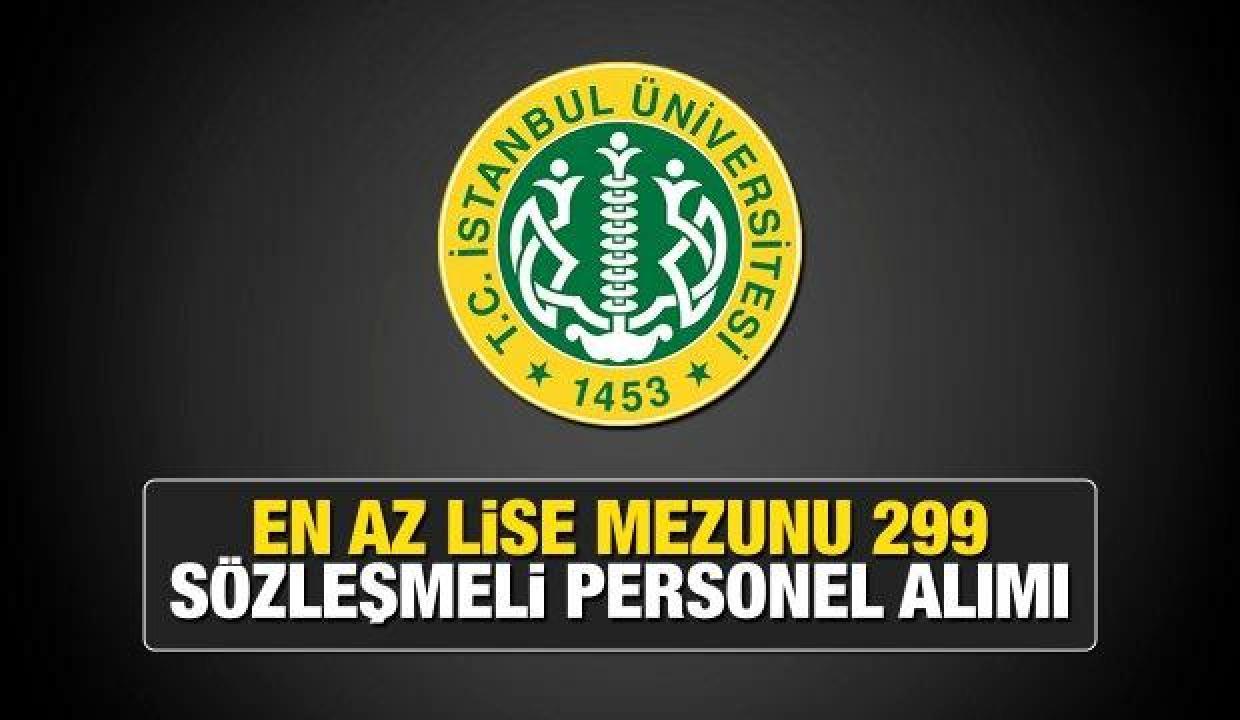 İstanbul Üniversitesi en az KPSS 50 puan ile personel alımı yapacak! Son başvuru ne zaman?
