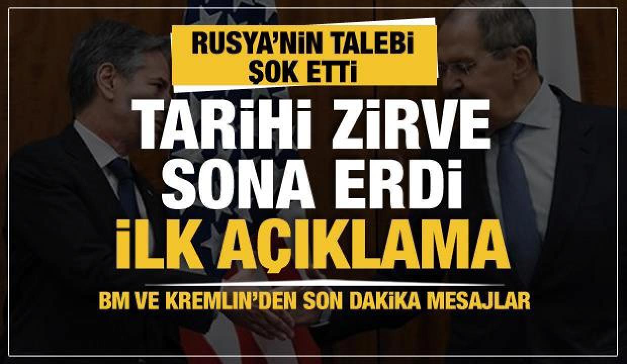 Moskova’nın şok talebine NATO’dan cevap: ABD ve Rusya’nın Ukrayna zirvesi sona erdi