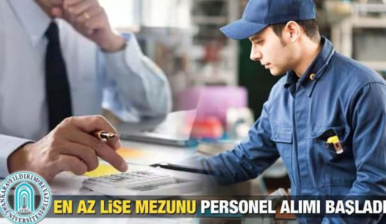 Yıldırım Beyazıt Üniversitesi KPSS 60 puan ile 116 personel alımı! Başvurular ne zaman bitecek?