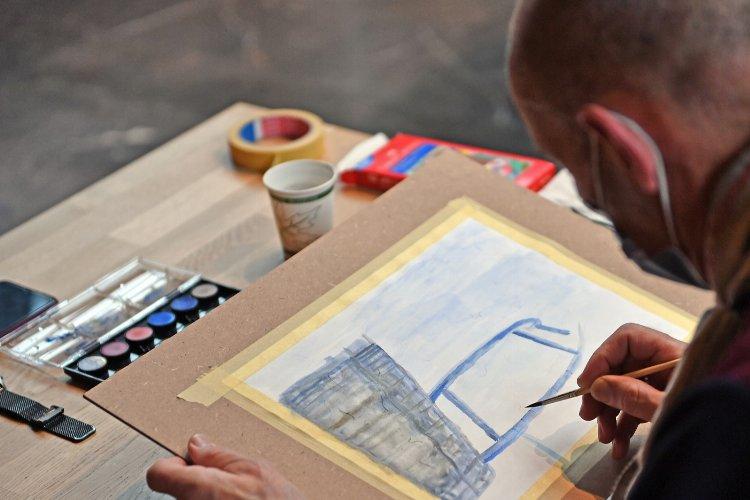 Bursa Osmangazi’de eskizler ‘feth’etti