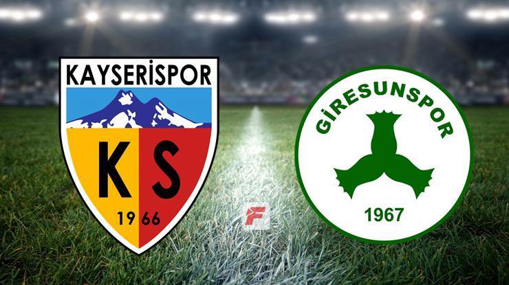 Kayserispor – Giresunspor maçı canlı