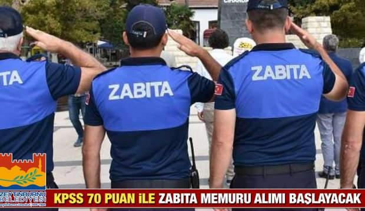 Zeytinburnu Belediyesi KPSS 70 puan ile Zabıta Memuru alım ilanı! Başvurular ne zaman bitecek?