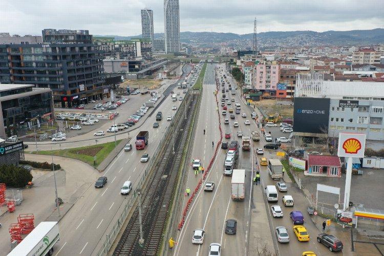 Bursa Mudanya yolunda ray mesaisi başladı