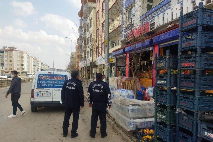 Gaziantep’te zabıta ekipleri kaldırımları denetliyor