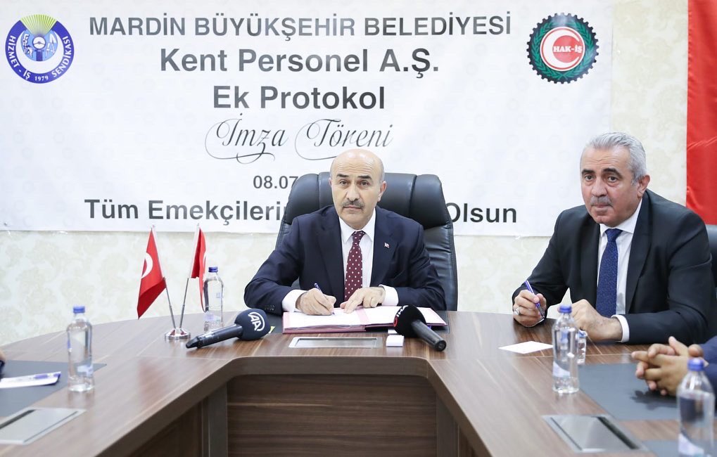 Mardin Büyükşehir Belediyesi işçi maaşlarına 2 bin liralık zam