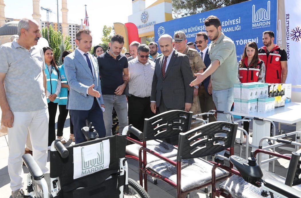 Mardin’de ihtiyaç sahibi engelli vatandaşlara medikal desteği verildi