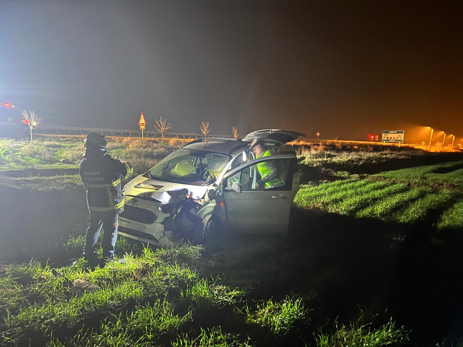 Köpeğe çarpmamak için manevra yaptı: 1 yaralı