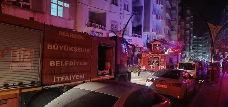 Kızıltepe’de gece yarısı korkutan yangın!