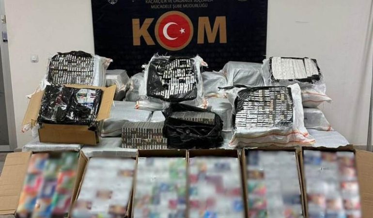 Mardin’de 51 Bin Kaçak Sigara ve 2 Bin Elektronik Nargile Yakalandı