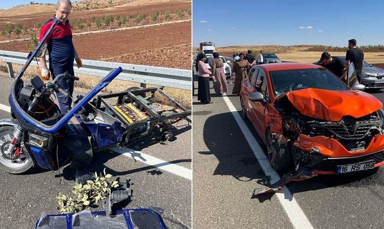 Mardin’de otomobil ile motosiklet çarpıştı: 1 ölü, 4 yaralı